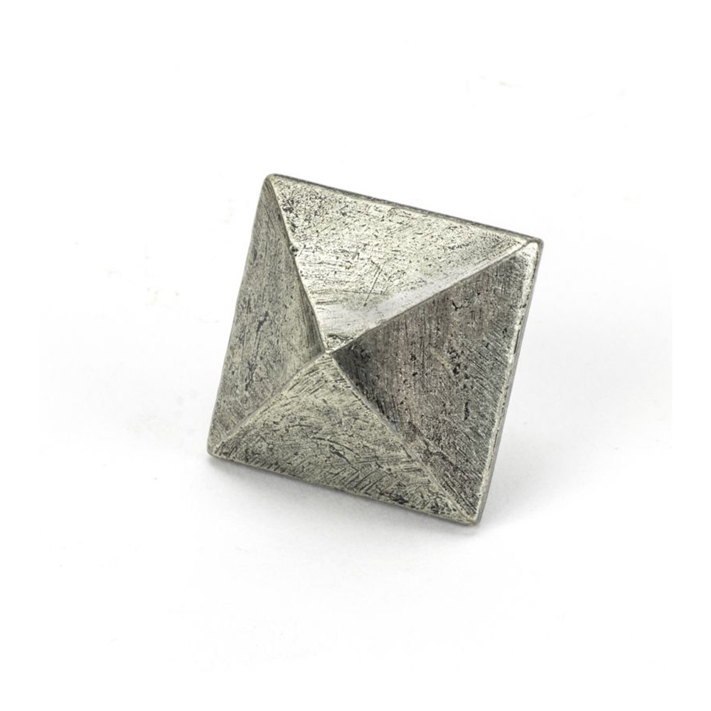 From the Anvil Large Pyramid Stud - Pewter Patina